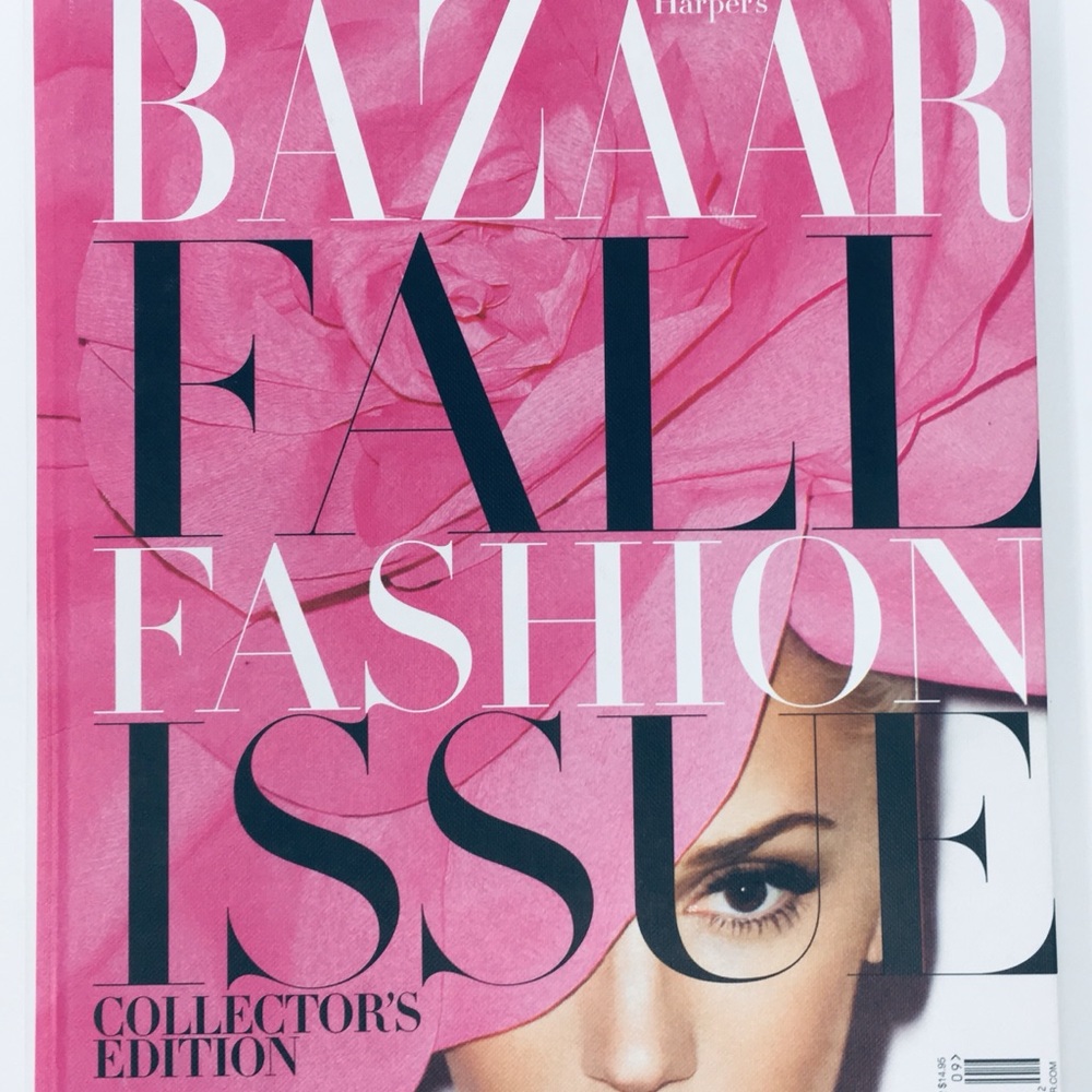 COLLECTORS EDITON HARPERS BAZAAR HARD COVER BOOK